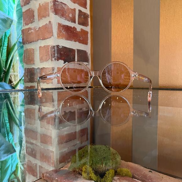 CELINE CL400511 72S Pink Clear Acetate Sunglasses